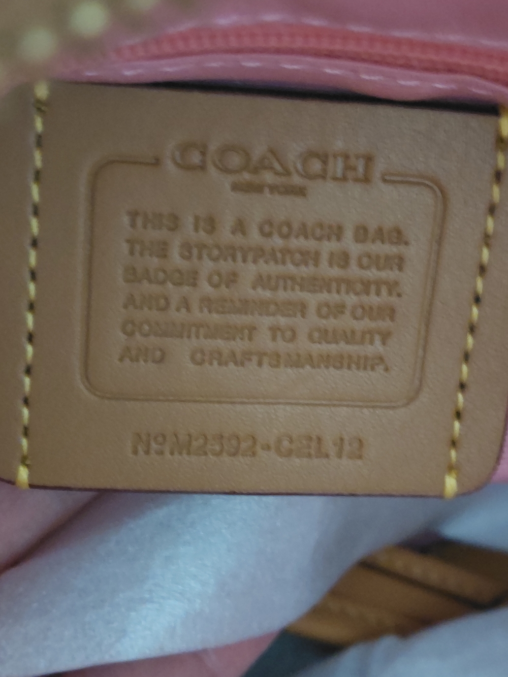 Coach Pink Signature Jacquard Shoulder Bag - Picture 2 of 4
